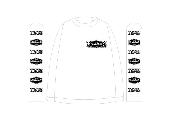 画像8: "Oh!theGuilt x T.W.I.M 2023_CROSS" 5.6oz LONG SLEEVE T-SHIRT (WHITE) (8)