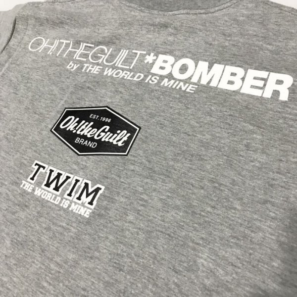 画像5: "OH! THE GUILT BOMBER_Sideways" T-SHIRT_6.2oz (MIX GREY) (5)