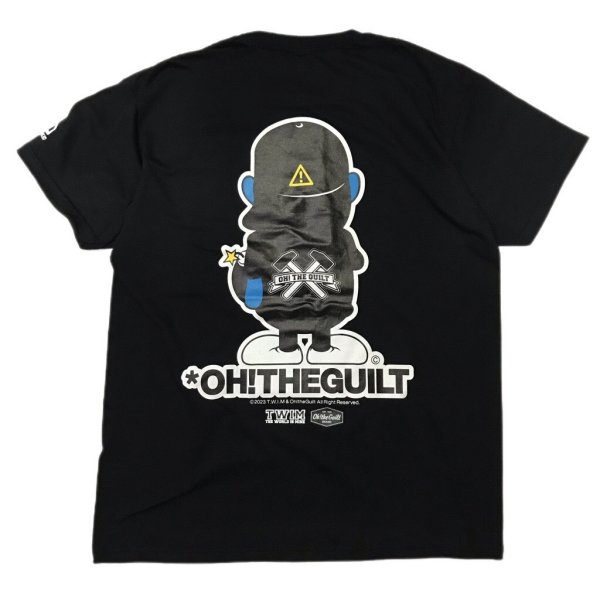 画像2: "OH! THE GUILT BOMBER_Backward" T-SHIRT_6.2oz (BLACK) (2)