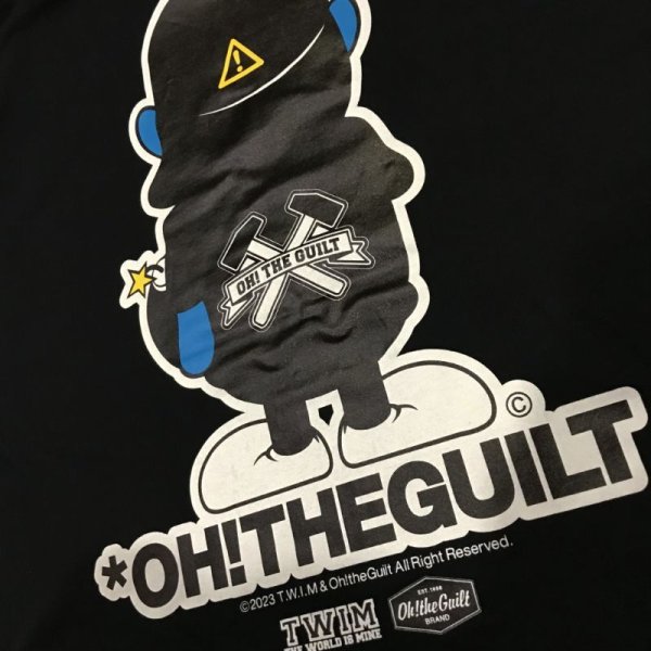 画像4: "OH! THE GUILT BOMBER_Backward" T-SHIRT_6.2oz (BLACK) (4)