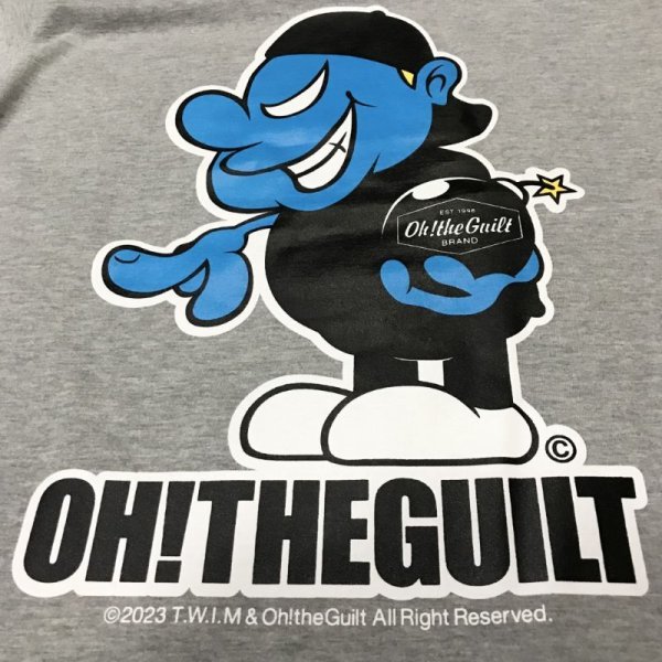 画像4: "OH! THE GUILT BOMBER_Sideways" T-SHIRT_6.2oz (MIX GREY) (4)