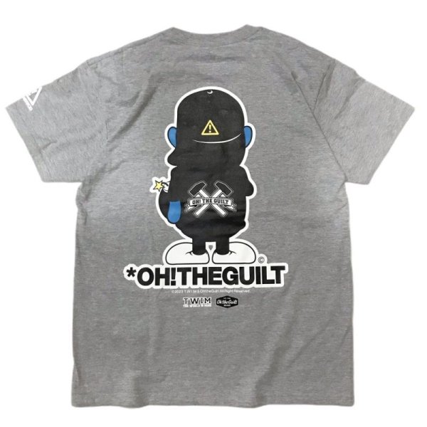 画像2: "OH! THE GUILT BOMBER_Backward" T-SHIRT_6.2oz (MIX GREY) (2)