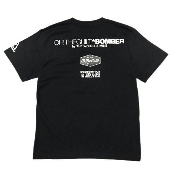 画像2: "OH! THE GUILT BOMBER_Sideways" T-SHIRT_6.2oz (BLACK) (2)