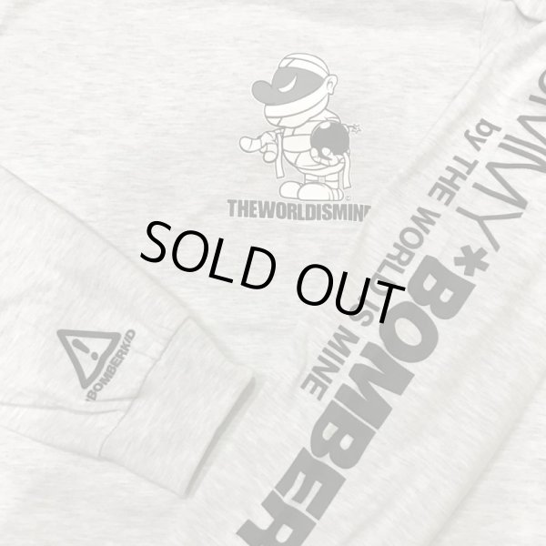 画像4: "MUMMY *BOMBER" LONG SLEEVE T-SHIRT  6.2oz (ASH GREY) (4)