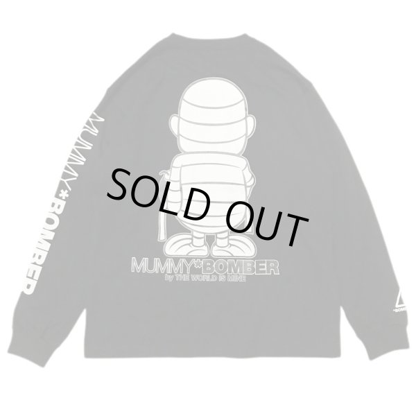 画像3: "MUMMY *BOMBER" LONG SLEEVE T-SHIRT  6.2oz (BLACK) (3)