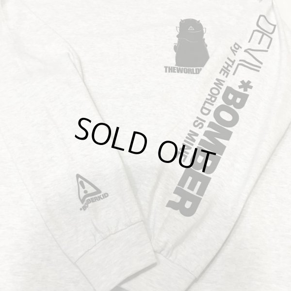 画像4: 30% OFF "DEVIL *BOMBER" LONG SLEEVE T-SHIRT  6.2oz (ASH GREY) (4)