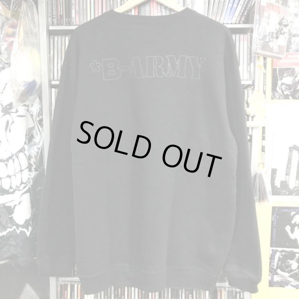 画像2: USED_"B-AMRY (*BOMBERKID ARMY)" CREW-NECK SWEAT SHIRT (BLACK_L size) (2)