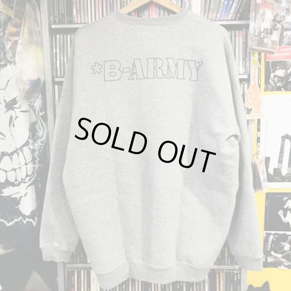 画像2: USED_"B-AMRY (*BOMBERKID ARMY)" CREW-NECK SWEAT SHIRT (GREY_L size) (2)