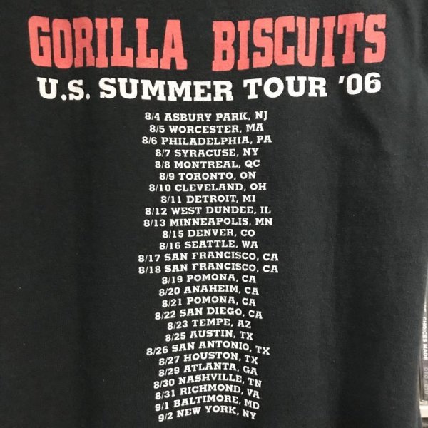 画像4: USED_レア "GORILLA BISCUITS_U.S. SUMMER TOUR 06" Tシャツ_Sサイズ (4)