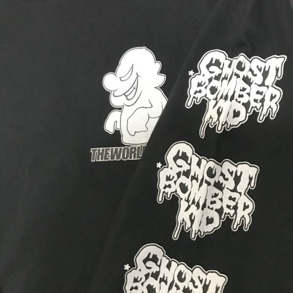 画像6: SALE 35% OFF "GHOST *BOMBER" LONG SLEEVE T-SHIRT  6.2oz (BLACK) (6)