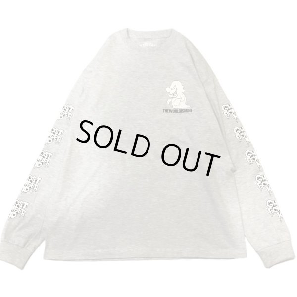 画像3: SALE 35% OFF "GHOST *BOMBER" LONG SLEEVE T-SHIRT  6.2oz (ASH GREY) (3)
