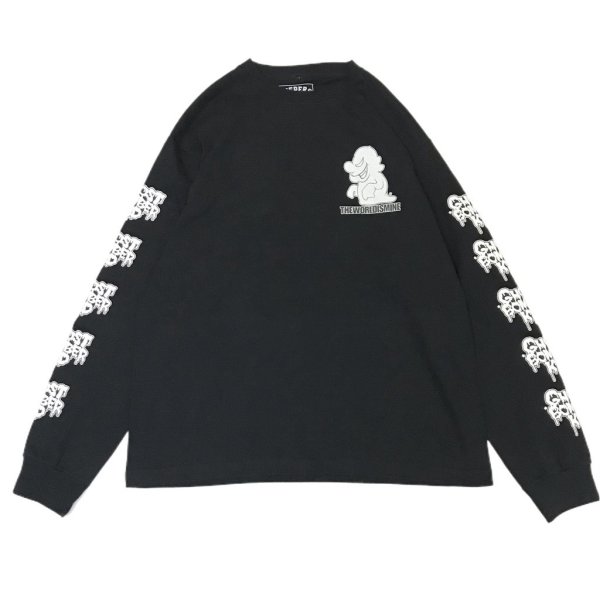 画像3: SALE 35% OFF "GHOST *BOMBER" LONG SLEEVE T-SHIRT  6.2oz (BLACK) (3)