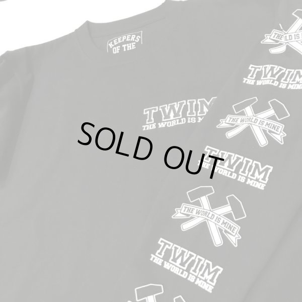 画像6: SALE 35% OFF "T.W.I.M-LOGO Embroidery" 7.4 oz LONG SLEEVE T-SHIRT (BLACK) (6)