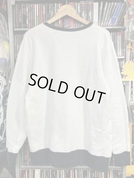 画像3: USED_"UNDEFATED" 8.4オンス フレンチテリー クルーネック スウェット (Lサイズ) (3)