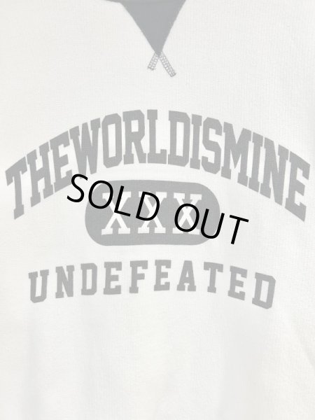 画像2: USED_"UNDEFATED" 8.4オンス フレンチテリー クルーネック スウェット (Lサイズ) (2)