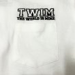 画像4: SALE 30% OFF "T.W.I.M-LOGO EMBROIDERY" POCKET S/S T-SHIRT  5.6oz (WHITE) (4)