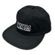 画像2: "T.W.I.M-LOGO EMBROIDERY" COTTON FLAT-VISOR CAP (BLACK) (2)