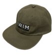 画像1: "T.W.I.M-LOGO EMBROIDERY" COTTON FLAT-VISOR CAP (OLIVE) (1)