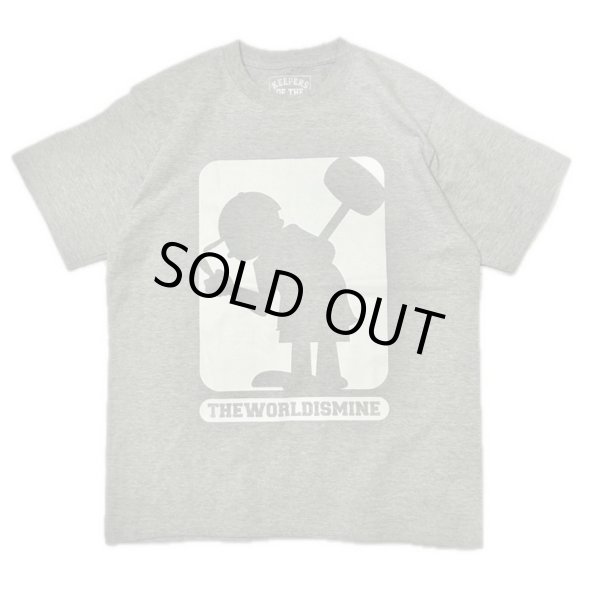 画像1: SALE 30% OFF "HAMMERKID DIE-CUTTING" S/S T-SHIRT  6.2oz (MIX GREY) (1)