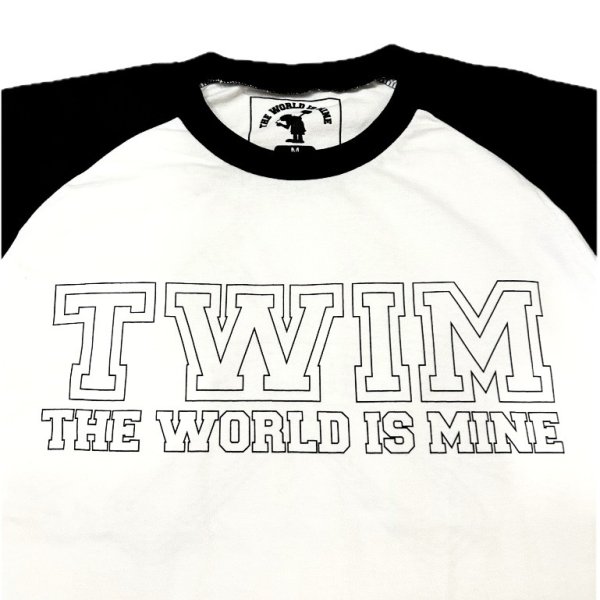 画像4: SALE 30% OFF "OUTLINE-LOGO" RAGLAN S/S T-SHIRT  5.6oz (WHITE/BLACK) (4)