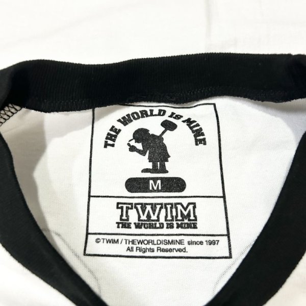 画像6: SALE 30% OFF "OUTLINE-LOGO" RAGLAN S/S T-SHIRT  5.6oz (WHITE/BLACK) (6)