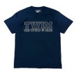 画像2: SALE 30% OFF "OUTLINE-LOGO" S/S T-SHIRT  5.6oz (NAVY) (2)