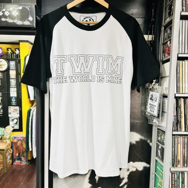 画像8: SALE 30% OFF "OUTLINE-LOGO" RAGLAN S/S T-SHIRT  5.6oz (WHITE/BLACK) (8)