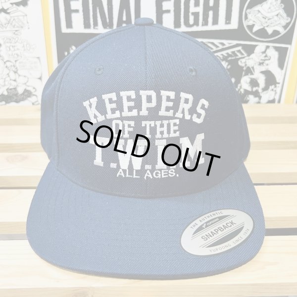 画像1: USED_"KEEPERS OF THE T.W.I.M" SNAPBACK (NAVY) (1)