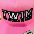 画像3: "T.W.I.M-LOGO 3D Embroidery" MESH BASEBALL CAP (PINK) (3)