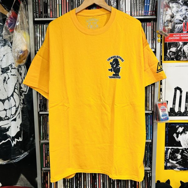 画像1: [USED] XL "Mini BOMBERKID+LOGO" S/S T-SHIRT (GOLD) (1)