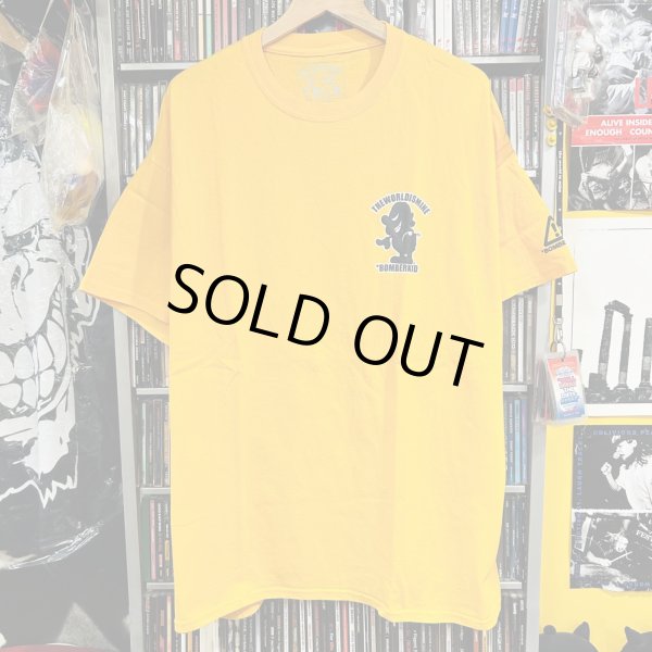 画像1: [USED] XL "Mini BOMBERKID+LOGO" S/S T-SHIRT (GOLD) (1)