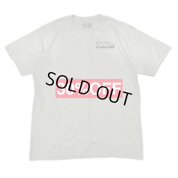 画像1: SALE 30% OFF "T.W.I.M-LOGO EMBROIDERY" POCKET S/S T-SHIRT  5.6oz (HEATHER GREY) (1)