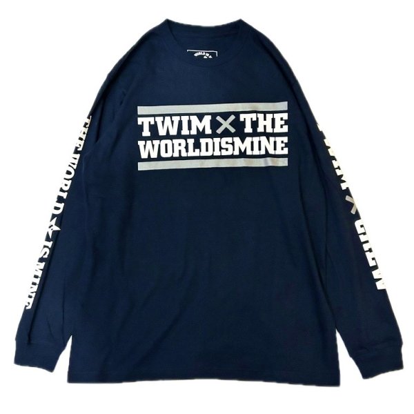 画像1: "BRAT TILL DEATH" 58.6 oz LONG SLEEVE T-SHIRT (NAVY) (1)