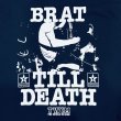 画像6: "BRAT TILL DEATH" 58.6 oz LONG SLEEVE T-SHIRT (NAVY) (6)