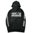 画像4: SALE 30% OFF "BRAT TILL DEATH" 10oz PULL-OVER HOODED SWEAT SHIRT (BLACK) (4)