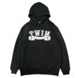 画像2: "CROSS BONES" 10oz PULL-OVER HOODED SWEAT SHIRT (BLACK) (2)