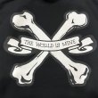 画像5: "CROSS BONES" 10oz PULL-OVER HOODED SWEAT SHIRT (BLACK) (5)