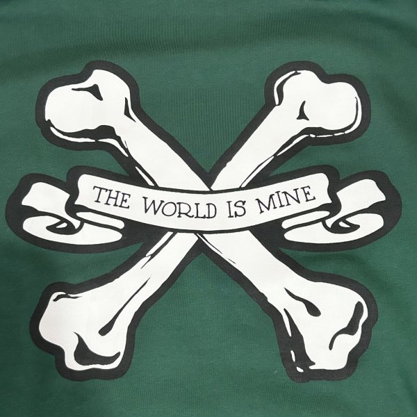 画像18: SALE 30% OFF "CROSS BONES" 10oz PULL-OVER HOODED SWEAT SHIRT (ASH, NAVY, RED, GREEN) (18)