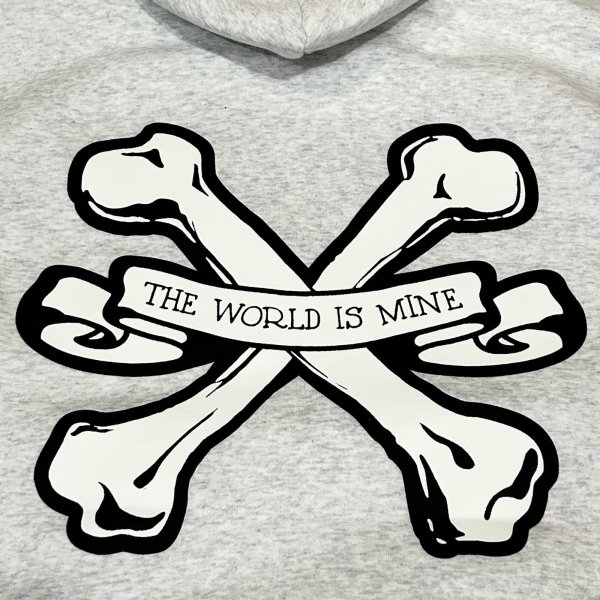 画像6: SALE 30% OFF "CROSS BONES" 10oz PULL-OVER HOODED SWEAT SHIRT (ASH, NAVY, RED, GREEN) (6)