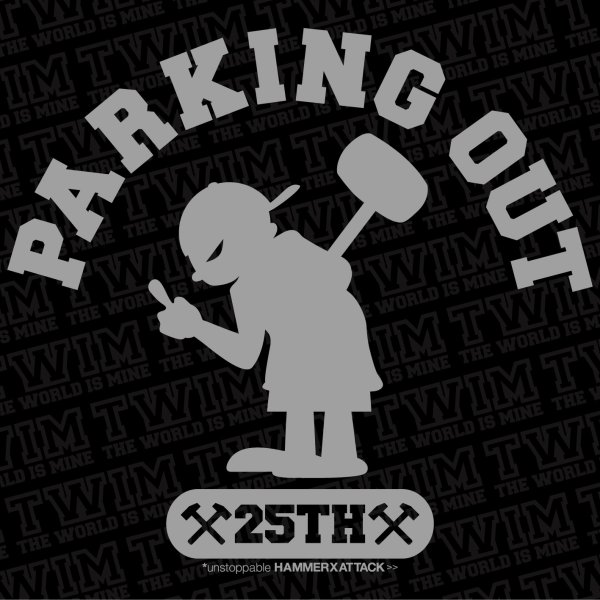 画像12: 10% OFF 受注生産キャンセル商品 "PARKING OUT x T.W.I.M Special Collaboration" 10oz PULL-OVER HOODED SWEAT SHIRT (BLACK) (12)
