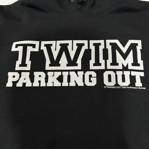 画像4: 10% OFF 受注生産キャンセル商品 "PARKING OUT x T.W.I.M Special Collaboration" 10oz PULL-OVER HOODED SWEAT SHIRT (BLACK) (4)