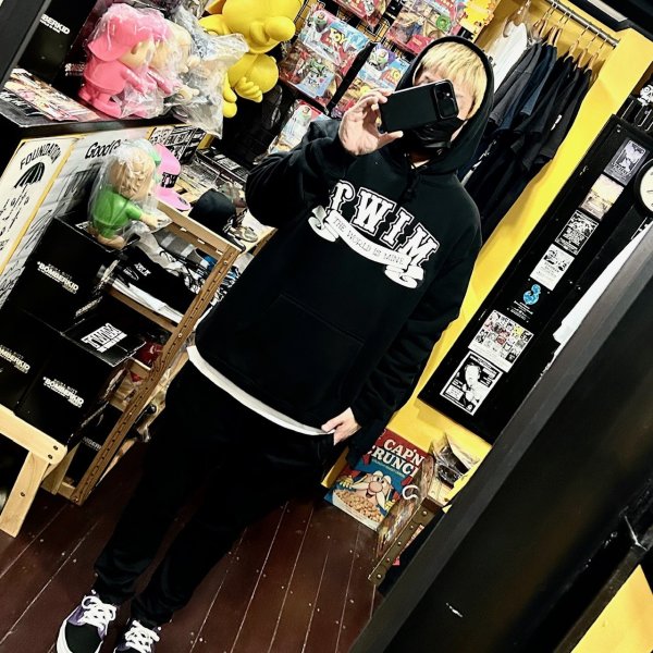 画像7: SALE 30% OFF "CROSS BONES" 10oz PULL-OVER HOODED SWEAT SHIRT (BLACK) (7)