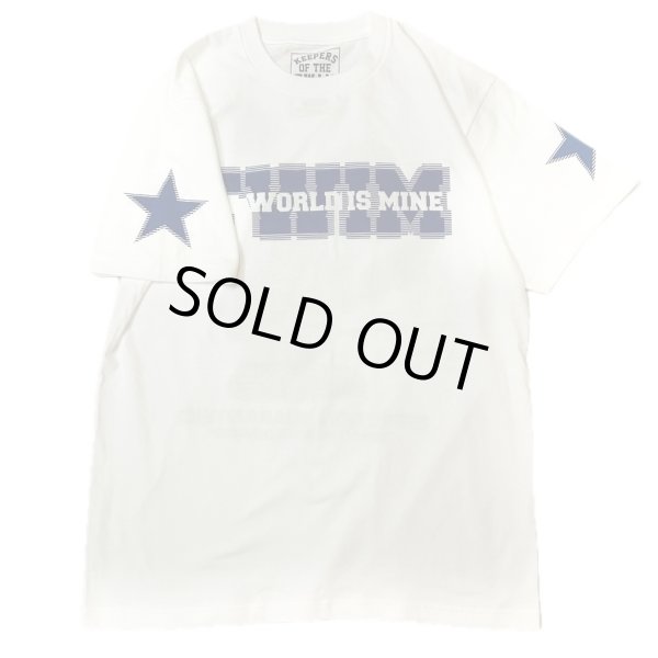 画像3:  "EFFECTION GUARANTEED" S/S T-SHIRT  5.6oz (WHITE x NAVY) (3)