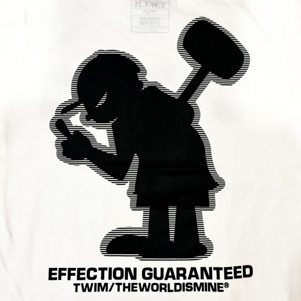 画像6: 20%OFF_ "EFFECTION GUARANTEED" S/S T-SHIRT  5.6oz (WHITE x BLACK) (6)