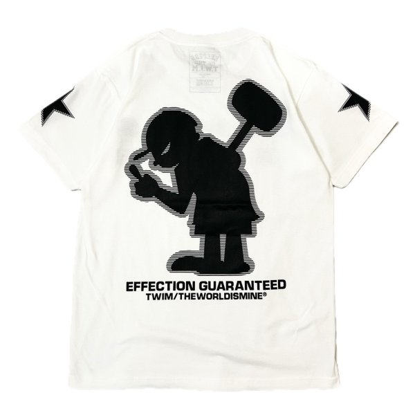 画像3: 20%OFF_ "EFFECTION GUARANTEED" S/S T-SHIRT  5.6oz (WHITE x BLACK) (3)