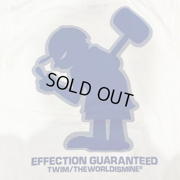 画像5:  "EFFECTION GUARANTEED" S/S T-SHIRT  5.6oz (WHITE x NAVY) (5)