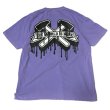 画像2:  "DRIPPING_TWIM-LOGO" GARMENT DYED 6.1oz S/S T-SHIRT (VIOLET) (2)