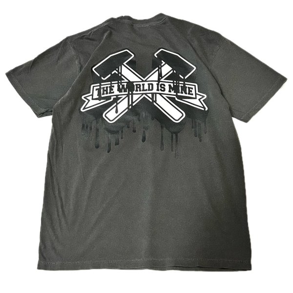 画像3:  20%OFF_"DRIPPING_TWIM-LOGO" GARMENT DYED 6.1oz S/S T-SHIRT (PEPPER) (3)