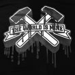 画像4:  "DRIPPING_TWIM-LOGO" GARMENT DYED 6.1oz S/S T-SHIRT (BLACK) (4)