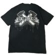 画像2:  "DRIPPING_TWIM-LOGO" GARMENT DYED 6.1oz S/S T-SHIRT (BLACK) (2)